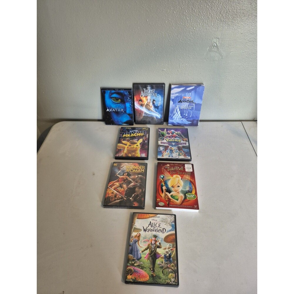 DVD & Blu-ray Lot Avatar Last Airbender Pokemon Disney Wonder Woman Pikachu SALE